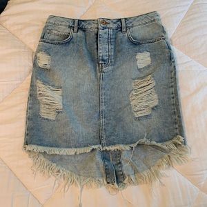Sale - Forever 21 ripped denim skirt